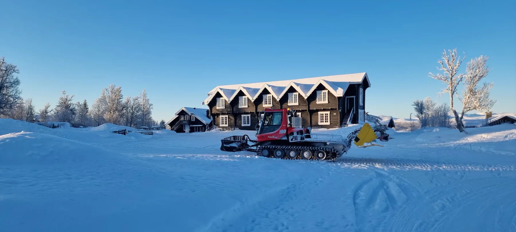 Løypemaskinen i arbeid