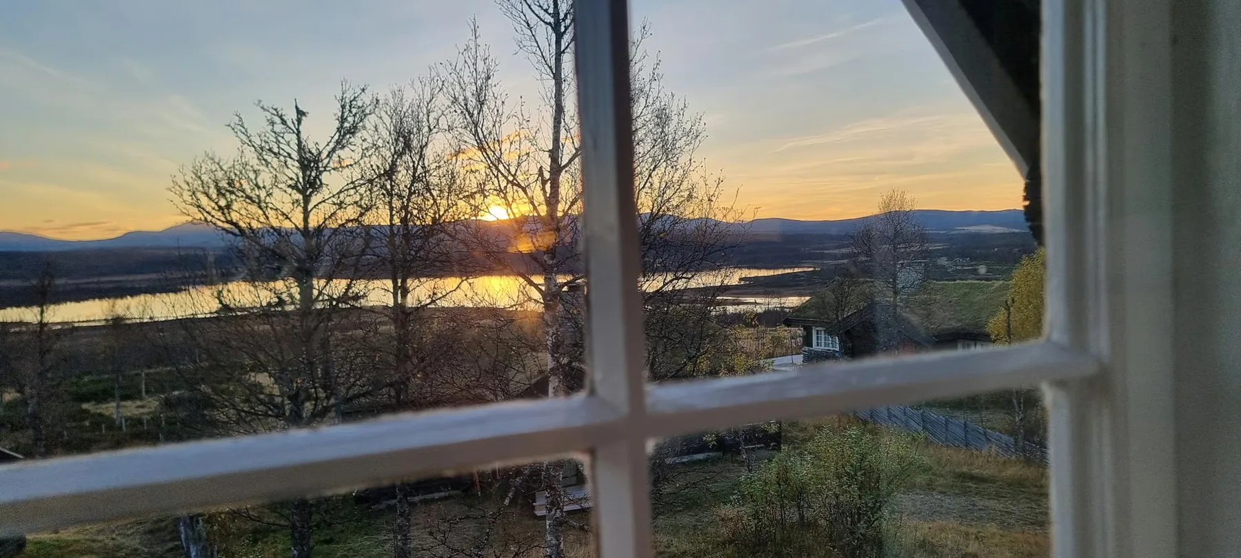 Abendblick aus dem Fenster